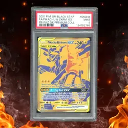 Pokemon Sun & Moon PIKACHU & ZEKROM GX Black Star Promo PSA 9 #SM248 - Image 1