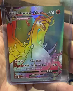 Pokemon Charizard VMAX Rainbow Secret Rare 074/073 Champion’s Path Near Mint - Image 1