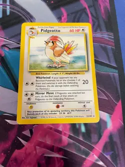 POKEMON - PIDGEOTTO - BASE SET - MP - RARE - 22/102 - Image 1