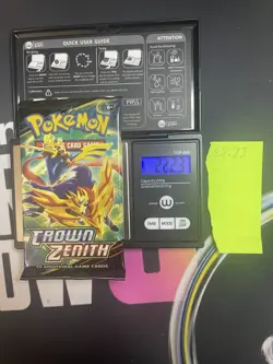 22.23g VERY HEAVY Crown Zenith Pokemon Sealed Booster Pack New SIR/HRU - Image 1