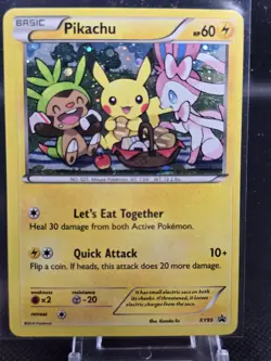 Pokemon TCG 2016 XY Black Star Promo Rare Holo Pikachu XY95 LP/MP - Image 1
