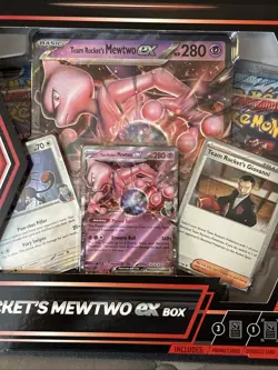 Team Rocket Mewtwo EX Premium Collection Box - Pokemon TCG NEW Destined Rivals - Image 2