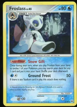 Pokemon TCG Froslass Holo Rare D&P Arceus 2/99 NM - Image 1
