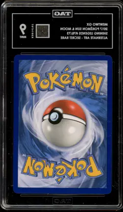 Pokemon Mewtwo GX Shining Legends Secret Rare #78 TAG 9 Mint - Image 2