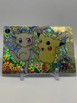 Pokemon Pocket Monsters Vending Prism Holo Sticker #215 Mew Pikachu RARE MINT!! - Image 5