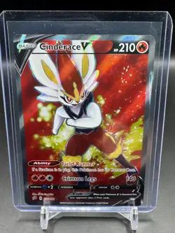 Cinderace V - 178/192 - Pokemon Rebel Clash Sword & Shield Full Art Rare Card NM - Image 1