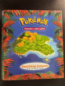 Complete English Southern Islands Set 18/18 Pokemon Cards with Binder. NM - Image 1