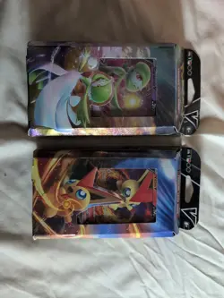 Lot of 2 Nintendo Pokemon: "Gardevoir" & "Victini" V Battle Deck Trading Cards - Image 1