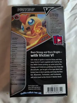 Lot of 2 Nintendo Pokemon: "Gardevoir" & "Victini" V Battle Deck Trading Cards - Image 3