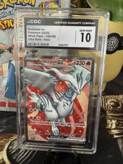 Pokemon Card CGC Grade 10 Reshiram ex #158/086 Ultra Rare White Flare (Not Psa) - Image 2