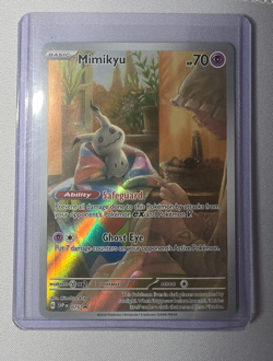 Mimikyu SVP 075 Black Star Promo Full Art Holo Scarlet & Violet Pokemon Card NM - Image 1