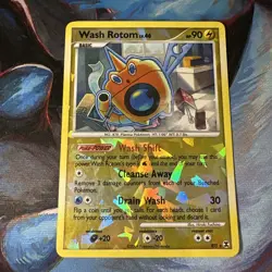 Wash Rotom RT5 Rising Rivals Reverse Holo Rare Pokemon Card - LP - Image 1
