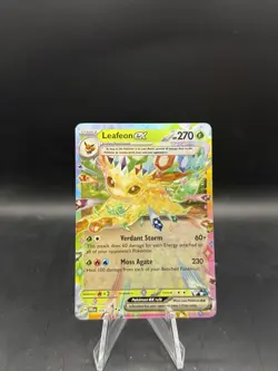 Pokemon TCG Leafeon EX 6/131 Prismatic Evolutions Double Rare Holo Card - Image 1