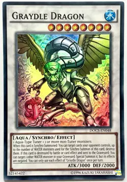 DOCS-EN048 Graydle Dragon - Super Rare Unlimited Lightly Played YuGiOh Card - Image 1