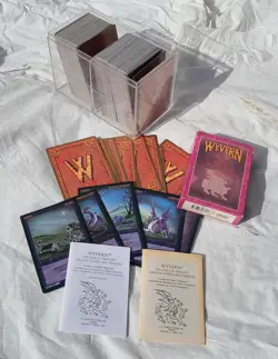 Wyvern CCG Premiere Limited Starter Set Over 200 Cards +Rule Books 1994 Unplayed - Image 1