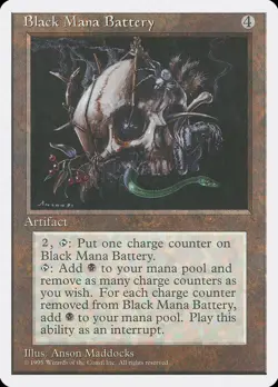 Black Mana Battery [Fourth Edition] Heavily Played - Image 1