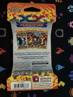 Pokemon XY Flashfire Sleeved Booster Pack Mega Charizard Y Artwork - Image 2