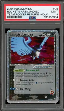 Pokemon Rocket's Articuno ex EX Team Rocket Returns Holo Ultra Rare #96 PSA 9 - Image 1
