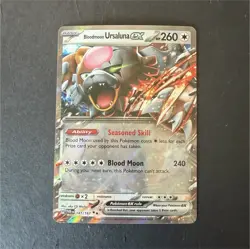 Pokemon Bloodmoon Ursaluna ex 141/167 Sv06: Twilight Masquerade Double Rare Hol. - Image 1