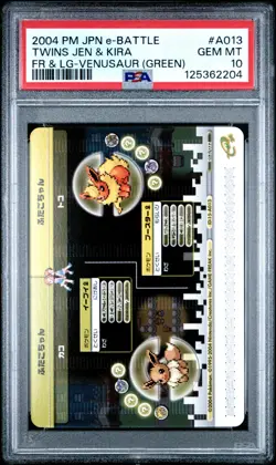 PSA 10 2025 CERT EEVEE/FLAREON 2004 POKEMON JPN E BATTLE FRLG VENUSAUR #A013 - Image 2