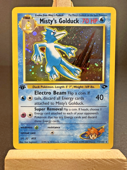 Misty's Golduck 12/132 Holo Gym Challenge - 1st Edition Pokemon WOTC Pokemon - Image 1