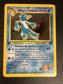 Misty's Golduck 12/132 Holo Gym Challenge - 1st Edition Pokemon WOTC Pokemon - Image 4
