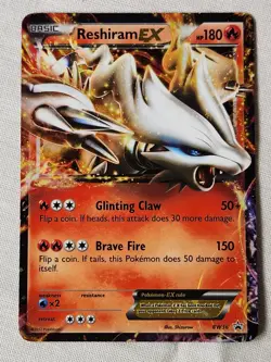 Played Reshiram EX - Holo #BW36 Black and White Promo Pokemon TCG - Image 1