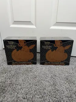 Pokemon SHINING FATES Elite Trainer Box ETB New - Set Of 2 - Image 1