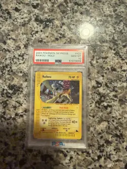 2003 Pokemon Skyridge Raikou Holo #H26 PSA 10 - Image 1