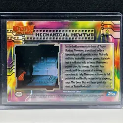Pokemon TCG Topps Mewtwo Strikes Back Mechanical Mewtwo #6 HP - Image 2