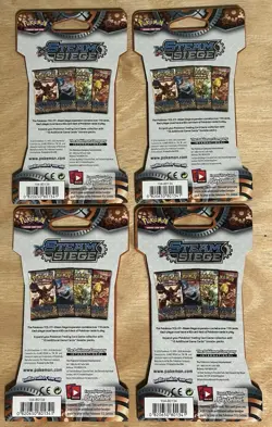 Pokemon TCG Steam Siege Sleeved Booster Pack Compete Art Work Set - Image 2
