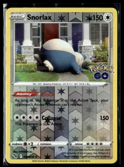 2022 Sword & Shield - Pokemon GO (Reverse Holo) Snorlax Basic/Rare Holo #55 - Image 1
