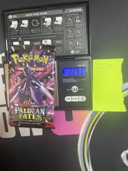 22.93g VERY HEAVY Paldean Fates Pokemon Sealed Booster Pack New SIR/HRU - Image 1