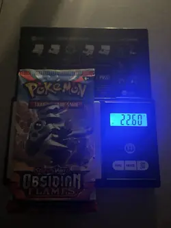 VERY HEAVY! 22.60 Gram Obsidian Flames Pokemon TCG Factory Sealed Booster Pack! - Image 1