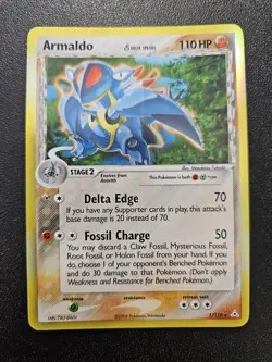 Pokemon EX Holon Phantoms Armaldo Holo Rare Delta Species 1/110 NEAR MINT - Image 1