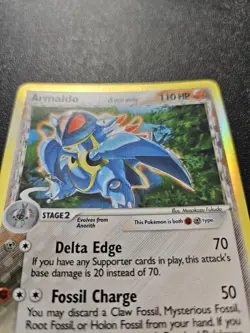 Pokemon EX Holon Phantoms Armaldo Holo Rare Delta Species 1/110 NEAR MINT - Image 2