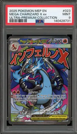 Pokemon Mega Charizard X ex Ultra-Premium Coll. Promo #023 PSA 9 Mint - Image 1