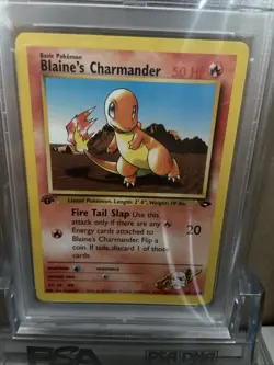 Pokemon TCG 2000 Blaine's Charmander Gym Challenge #60 PSA 10 - Image 2