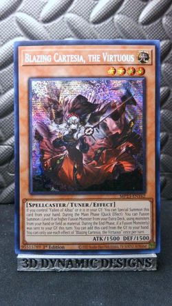 | Yugioh Blazing Cartesia, the Virtuous MP23-EN162 1st Secret 25Th NM 🔥 | - Image 1