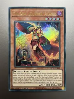 Yugioh - Fire King Courtier Ulcanix Ultra Rare MP25-EN262, Near Mint, 1st Ed - Image 1