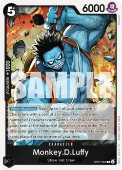 Monkey.D.Luffy - OP07-091 - R - Foil - Booster OP-07 500 Years in the Future #OP - Image 1