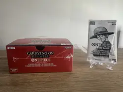 One Piece Card Game - Carrying On His Will unsealed Box 24 packs + 3rd Ann Pack - Image 1