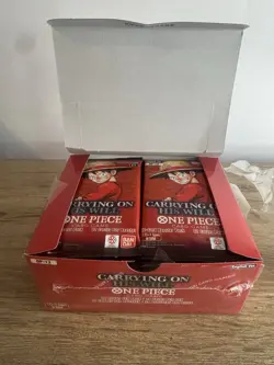 One Piece Card Game - Carrying On His Will unsealed Box 24 packs + 3rd Ann Pack - Image 4