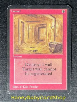 MTG Limited Edition Alpha 1993 Tunnel MP Card LEA Uncommon Old School 93/94 - Image 2