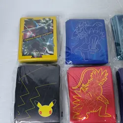 Lot of 12 Assorted Pokemon TCG ETB 780 Card Sleeves Vulpix Pikachu - Image 3