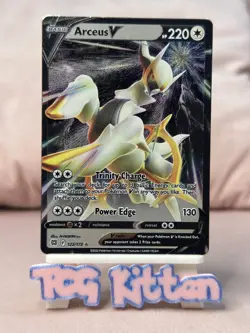 Arceus V 122/172 - Metal Card - Arceus Ultra Premium Collection Promo -TCGKITTEN - Image 1