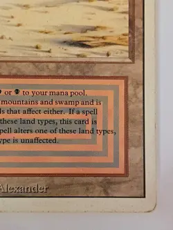 Magic the Gathering Badlands Revised Edition Dual Land Reserved MP-HP - Image 4