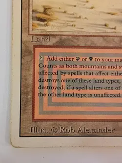 Magic the Gathering Badlands Revised Edition Dual Land Reserved MP-HP - Image 5