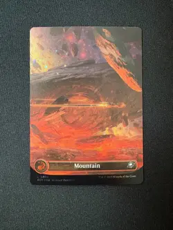 2025 MTG Edge Of Eternities Mountain Borderless Galaxy Foil #370 - Image 1