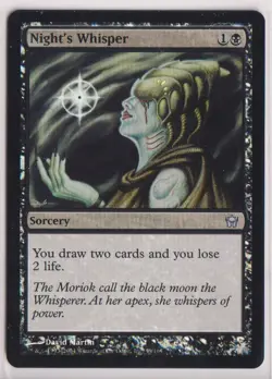 MTG Night's Whisper Fifth Dawn Foil - Image 1